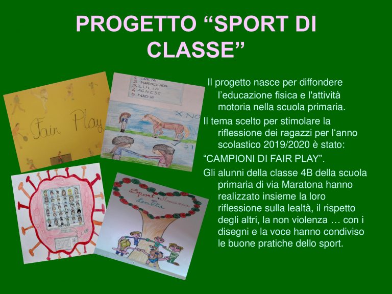 Scopri di più sull'articolo Campioni di Fair Play 2020 – classe 4B Via Maratona