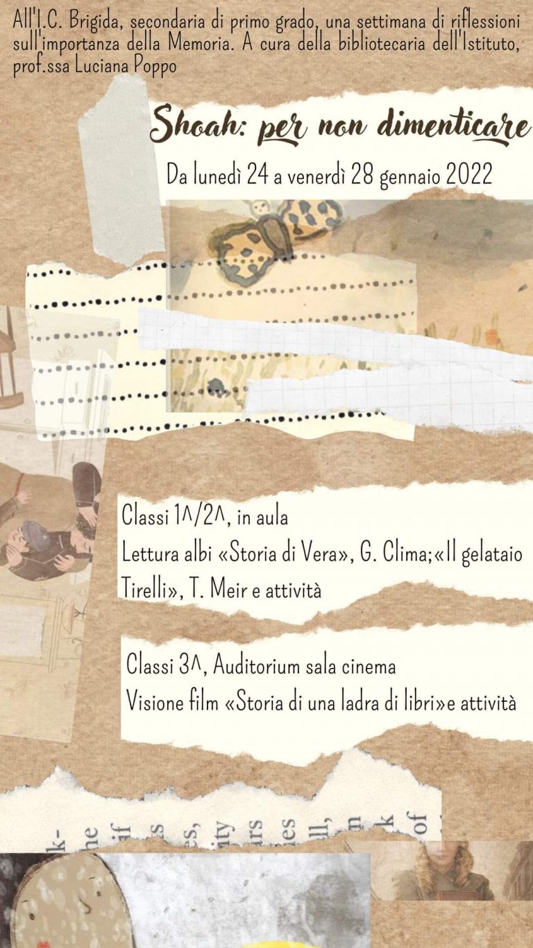 Scopri di più sull'articolo PER NON DIMENTICARE