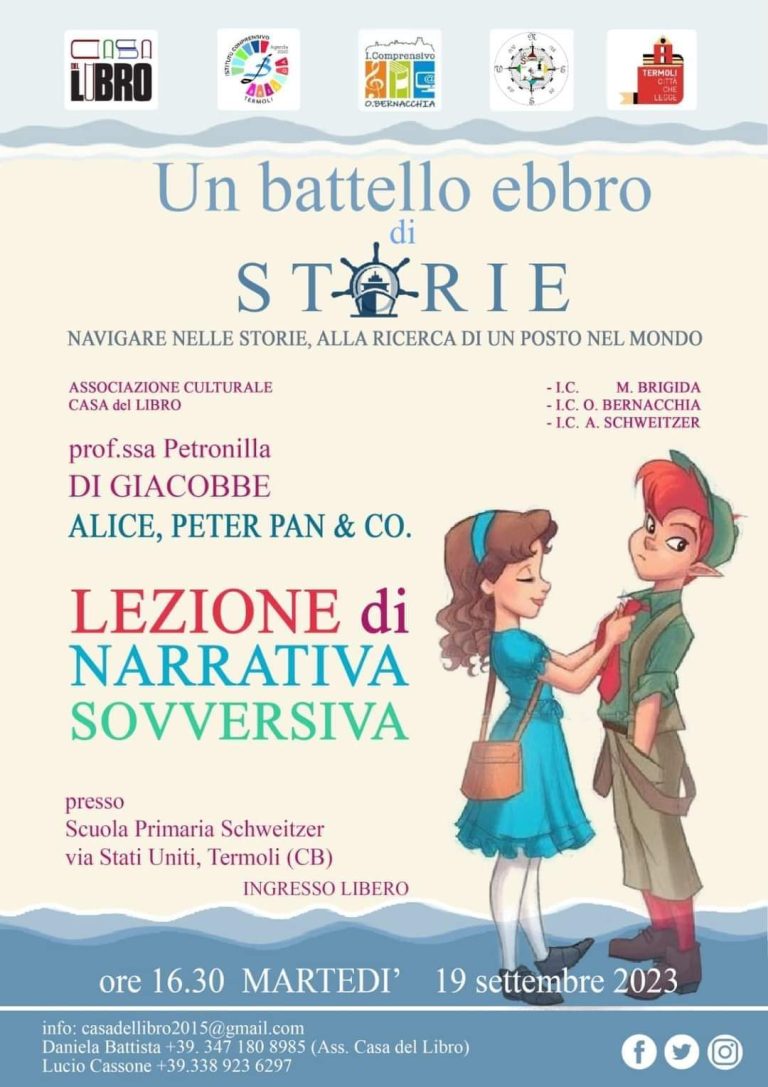 Scopri di più sull'articolo LEZIONE DI NARRATIVA SOVVERSIVA